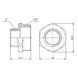 Ниппель Forte 1 1/2" Н х 1" Н никелированный SF3594025 Thermo Alliance 10747 фото 2