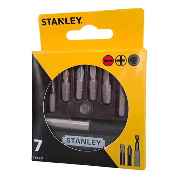 Набор бит с магнитным адаптером, 7 шт Stanley 1-68-735 1-68-735 фото