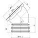 Фанова труба 110 мм для підключення унітазу Ani Plast W-4228 17893 фото 5