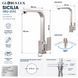 Смеситель для кухни из нержавеющей стали Globus Lux Sicilia SBQ-203S 000015052 фото 6