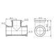 Тройник Forte 1/2" ВВВ никелированный SF36115 Thermo Alliance 10771 фото 3