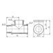 Трійник Forte 1/2" ВВЗ нікельований SF36315 Thermo Alliance 10772 фото 3