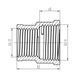 Муфта Forte 1/2" В х 3/4" В никелированная SF3572015 Thermo Alliance 10716 фото 2