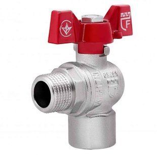 Кран кульовий Thermo Alliance Forte 1/2" ВЗ кутовий SF267W15 19219 фото