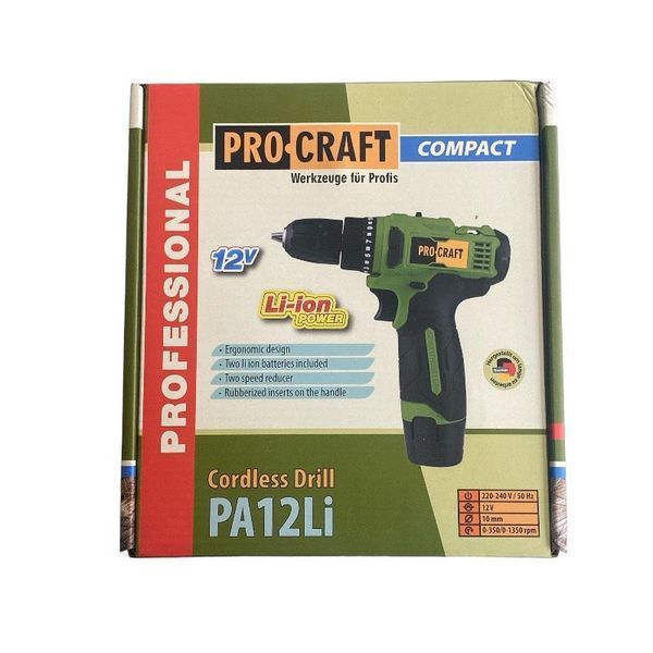Аккумуляторная дрель-шуруповерт РА12Li Compact PRO CPAFT 00000002651 фото