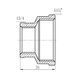 Муфта Forte 1 1/4" В х 3/4" В никелированная SF3573220 Thermo Alliance 10720 фото 1