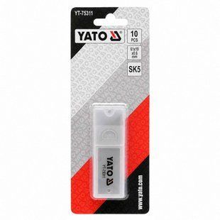 Трапециевидные сменные лезвия YATO 61&times;19&times;0,6 мм SK5, 10 шт. YT-75311 фото