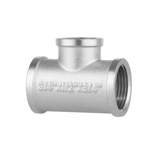 Трійник Forte 3/4" В х 1/2" В х 3/4" В нікельований SF362201520 Thermo Alliance 10784 фото