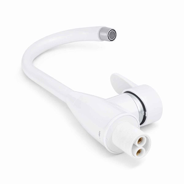 Змішувач для кухні BRINEX 35W 007 White &mdash; високий вилив, керамічний картридж (пластиковий корпус) 26941 фото