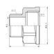 Переходник Forte 3/4" В x 1/2" Н никелированный SF3602015 Thermo Alliance 10758 фото 2