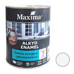 Эмаль алкидная белая глянцевая Maxima 0,7 кг 00000001052 фото