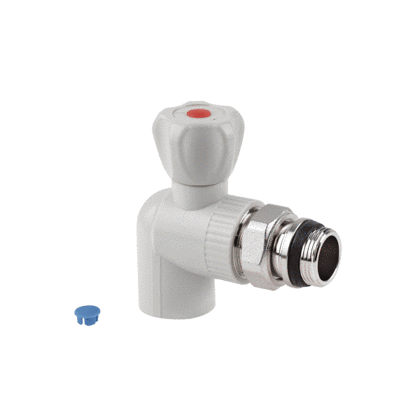 Кран радіаторний кутовий PPR 25х3/4" Thermo Alliance 23144 фото