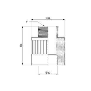 Муфта PPR 32х1 наружная резьба Alfa Plast 10415 фото