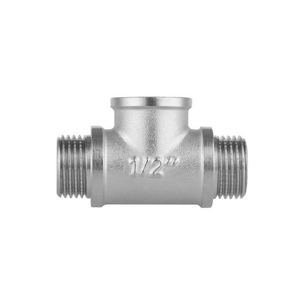 Трійник Forte 1/2" ЗВЗ нікельований SF36615 Thermo Alliance 10777 фото