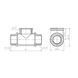 Трійник Forte 1/2" ЗВЗ нікельований SF36615 Thermo Alliance 10777 фото 3
