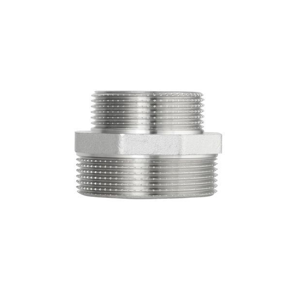 Ниппель Forte 2" Н резьбой на 1 1/2" Н резьбой, никелированный SF3595040 Thermo Alliance 10752 фото