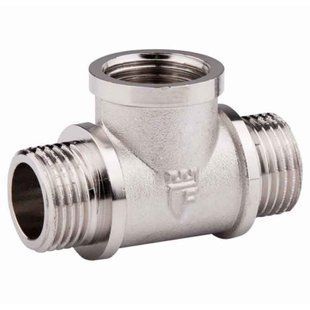 Трійник Forte 3/4" ЗВЗ нікельований SF36620 Thermo Alliance 10781 фото