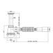 Сифон бутылочный для умывальника 1 1/2" с выпуском и гофрой PM 40 SF 20 02 02 80198 фото 3