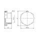 Заглушка під пломбу Forte 1/2" З нікельована SF35315 Thermo Alliance 10696 фото 2
