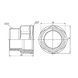 Перехідник Forte 3/4"ВЗ нікельований SF3602020 Thermo Alliance 10757 фото 2