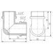 Кут Forte 3/4" З х 3/4" З нікельований SF37320 Thermo Alliance 10808 фото 2