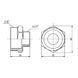 Ніпель Forte 1 1/4" З х 3/4" З нікельований SF3593220 Thermo Alliance 10743 фото 2