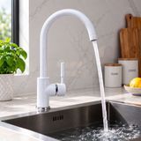 Смеситель для кухни Globus Lux LAZER GLLR-0203S-7-WHITE 19227 фото