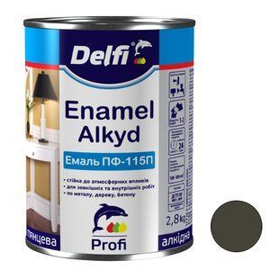 Эмаль ПФ 115 Хаки Delfi 2,8 кг 00000001107 фото