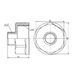 Перехідник Forte 1 1/4" В х 1/2" З нікельований SF3603215 Thermo Alliance 10761 фото 2
