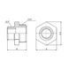 Ніпель редукційний Forte 3/8" З х 1/4" З нікельований SF35996 Thermo Alliance 10735 фото 3