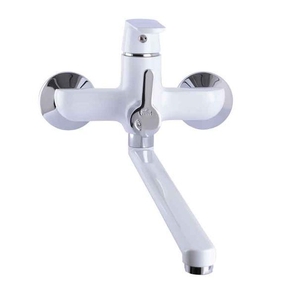 Смеситель для ванны Globus Lux Laguna GLA-0208-7-WHITE EURO 00000001759 фото