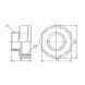 Перехідник Forte 1 1/2" В х 1" З нікельований SF3604025 Thermo Alliance 10765 фото 2