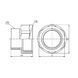 Перехідник Forte 1 1/2" В х 1 1/4" З нікельований SF3604032 Thermo Alliance 10766 фото 2