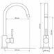 Змішувач для кухні Globus Lux LAZER GLLR-0203S-2-ARENA 19222 фото 6