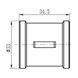 Муфта Forte 3/4" ВВ нікельована SF35620 Thermo Alliance 10710 фото 3