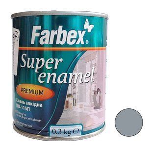 Эмаль ПФ 115 серебряная Farbex 0,3 кг 00000001120 фото