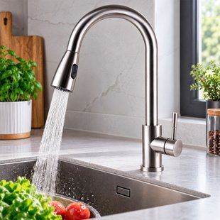 Змішувач для кухні з висувною лійкою Globus Lux ALPEN SBT1-2031 20280 фото