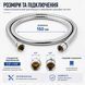 Душевой шланг Topaz TSH-6004, 150 см, нержавеющая сталь, подключение 1/2" &times; 1/2", защита от скручивания 00000001280 фото 3