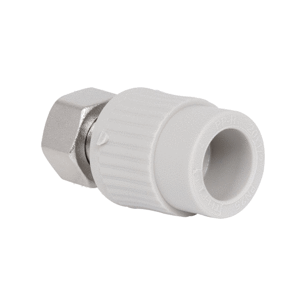 Муфта полипропиленовая Thermo Alliance 20х1/2"В с накидной гайкой для полипропиленовых труб 23246 фото