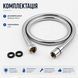 Душовий шланг Topaz TSH-6004 200 см, нержавіюча сталь, підключення 1/2" &times; 1/2", захист від перекручування 00000001282 фото 4