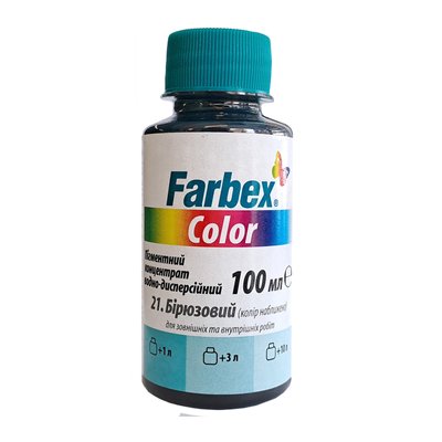 Пигмент для акриловой бирюзовой краски Farbex Color 100 мл 00000001242 фото