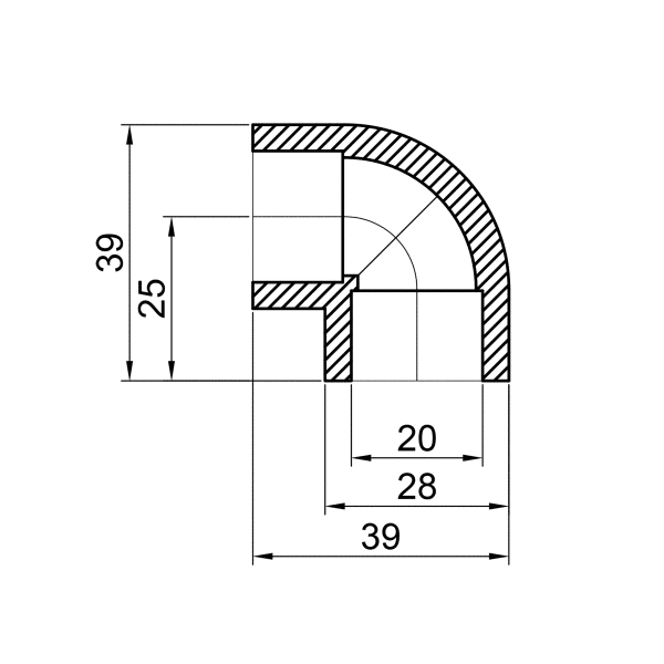 Кут PPR 90&deg; 20 мм Thermo Alliance 23310 фото
